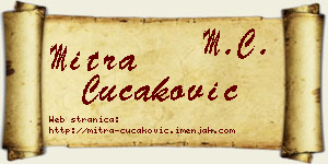 Mitra Čučaković vizit kartica